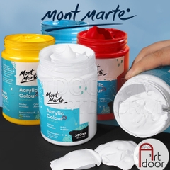 Màu vẽ Acrylic MONT MARTE Hũ (300ml) custom áo, vải, gỗ, kính, tô tượng, đất sét, số hóa