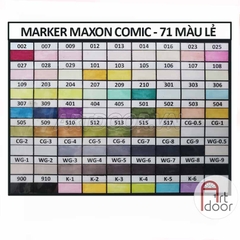 Bút Marker HOLBEIN Maxon đầu brush mềm cây lẻ (full) - [xả kho]