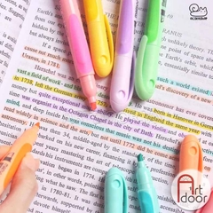 Bút màu dạ quang MARVY Pastel (cây lẻ) - [xả kho]