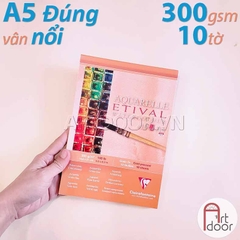 Sổ vẽ màu nước CLAIREFONTAINE Etival dày 200~300gsm (vân nổi Cold)