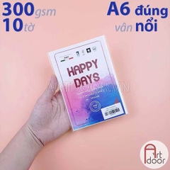 Giấy vẽ màu nước HAPPY dày 300gsm (vân nổi Cold)