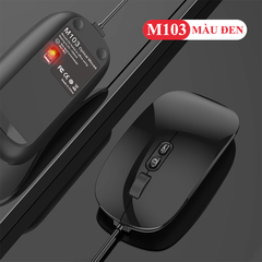 Chuột FMOUSE có dây M103 kết nối bằng cổng USB với 3 mức độ DPI phù hợp để làm việc, chơi game