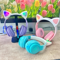 Tai nghe không dây kết nối Bluetooth KaKusiga ombre màu pastel trang bị đèn led cực đẹp