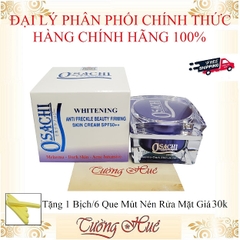 Kem Dưỡng Trắng Mờ Nám Osachi Whitening Anti Freckle Beauty Cream - 20g ( Tặng 1 Bịch/6 Que Mút Rửa Mặt )