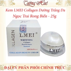 Kem Lmei Whitening Collagen Dưỡng Trắng Da Ngọc Trai Rong Biển - 25g  (Tặng Hủ Nhí)