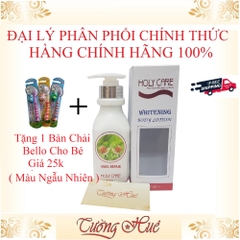 Kem Dưỡng Trắng Da Toàn Thân Holy Care Whitening Body Lotion - 300ml ( Tặng 1 Bàn Chải Bé )