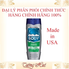 Sữa Tắm Nam Cho Da Khô Gillette Body Hydrator Dry Skin Body Wash - 473ml - Xanh lá.