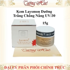 Kem Laysmon Dưỡng Trắng Chống Nắng UV/30 Whitening Cream - 15g - Nắp Nhựa