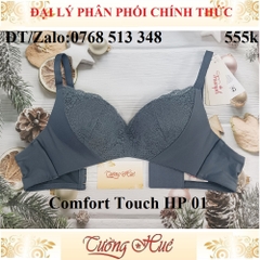 Áo lót nữ Triumph Comfort Touch HP 01 không gọng phối ren lưng bảng to.