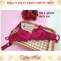 Áo lót nữ Bra Aeon áo ngực nâng phối ren nữa quả.