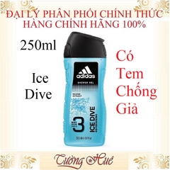 [HàngChínhHãng]Tắm Gội Rửa Mặt Adidas Dành Cho Nam Nhiều Mùi - 250ml