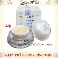 Kem Lmei Whitening Collagen Dưỡng Trắng Da Ngọc Trai Rong Biển - 25g  (Tặng Hủ Nhí)