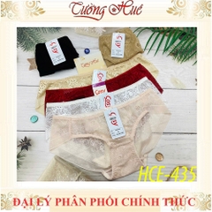 Quần lót nữ Cosy HCE 435 ren thêu hoa lưng thấp