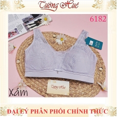 Áo Lót Nữ Ding Dang 6182 Dang Bra Không Gọng Mút Mỏng Bảng Lưng To 3 Móc cài
