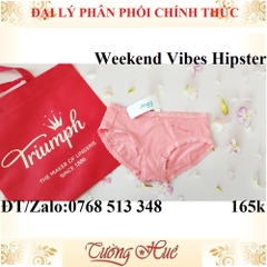 Quần lót nữ Triumph Sloggi Weekend Vibes Hipster quần cotton in chữ.