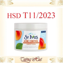 Tẩy da chết dạng hạt St. Ives Acne Control Apricot Scrub - 283g.