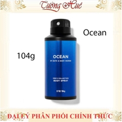 Xịt khử mùi toàn thân Nam Bath & Body Works Bourbon Body Spray 104g - Nhiều mùi lựa chọn