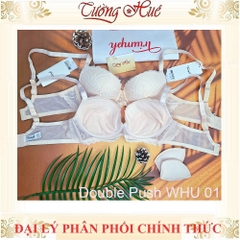 Áo Lót Nữ Triumph Double Push WHU 01  ren mút dày 4cm đệm tháo rời