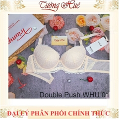 Áo Lót Nữ Triumph Double Push WHU 01  ren mút dày 4cm đệm tháo rời