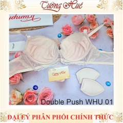 Áo Lót Nữ Triumph Double Push WHU 01  ren mút dày 4cm đệm tháo rời