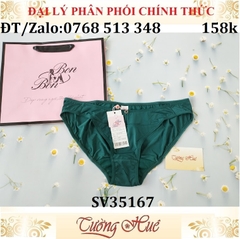 Quần lót nữ Bon Bon SV35167 trơn, lưng thấp vừa.
