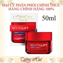 Kem Dưỡng Trắng Săn Chắc Giảm Nhăn L'ORÉAL Revitalift Night Cream - 50ml ( Ban Đêm )