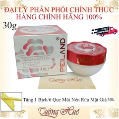 Kem Dưỡng Trắng, Ngừa Lão Hóa Cao Cấp Peiland Regeneration Cream 4in1 - 30g ( Tặng 1 Bịch/6 Que Mút Rửa Mặt )