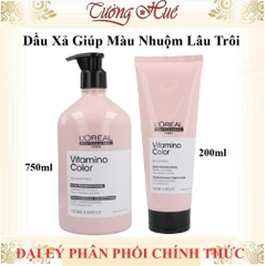 Dầu Xả Giữ Màu Tóc Nhuộm Loreal Serie Expert A-ox Vitamino Color - Hồng Nhạt (Có Lựa Chọn)