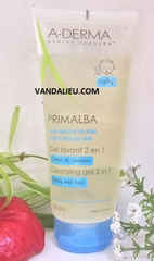 (MẪU MỚI ) A-DERMA PRIMALBA CLEANSING GEL 2 IN 1 200ML.SỮA TẮM GỘI DỊU NHẸ DÀNH CHO EM BÉ.