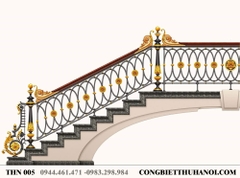 Cầu thang nhôm đúc THN 005