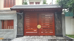 Mẫu cổng gỗ CGO 031