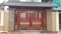 Mẫu cổng gỗ DGO 022