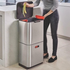 THÙNG RÁC PHÂN LOẠI & KHỬ MÙI 3 NGĂN JOSEPH JOSEPH TITAN