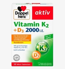 VIÊN UỐNG BỔ SUNG VITAMIN D3 + K2 2000LE DOPPELHERZ