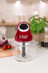 Máy xay thịt mini Russell Hobbs màu đỏ