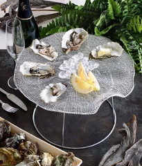 🇮🇹  Đĩa pha lê Diamante Oysters 34cm