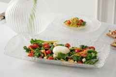 🇮🇹Đĩa pha lê chữ nhật 48x22cm