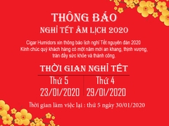 THÔNG BÁO LỊCH NGHỈ TẾT NGUYÊN ĐÁN CANH TÝ