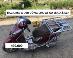 Baga giá chở hàng xe máy Lộc Phát xe Lead, SCR, r60 d60cm