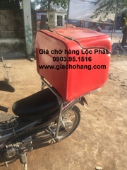 Giá chở hàng gắn thùng shipper, thùng composite, thùng nhựa