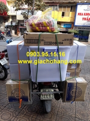 Giá chở hàng xe số có 2 cánh gập mở