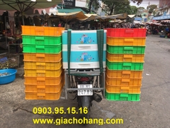 Giá chở hàng xe số có 2 cánh gập mở