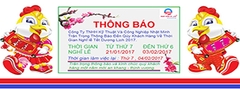 Thông báo lịch nghĩ tết đinh dậu 2017