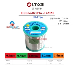 HSE04-HGF16-LFM22 đường kính 0.6mm -  Solder Wire HSE04-HGF16-LFM22 đường kính 0.6mm -  Solder Wire