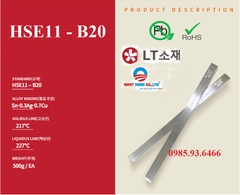 HSE11 - B20 SOLDER BAR HSE11 - B20 SOLDER BAR