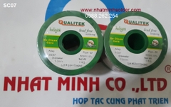 Cuộn thiếc hàn Qualitek NC 600 - SC07 0.6mm, 0.8mm, 1.0mm, 1.2mm, 1.4mm Cuộn thiếc hàn Qualitek NC 600 - SC07 0.6mm, 0.8mm, 1.0mm, 1.2mm, 1.4mm