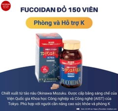 Fucoidan đỏ 150v Nhật Bản phòng và hỗ trợ K