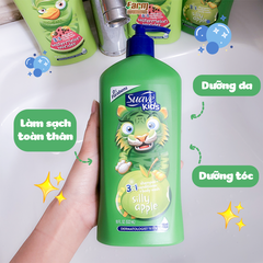 SỮA TẮM GỘI XẢ SUAVE KIDS 3IN1 532ml DÀNH CHO TRẺ EM mùi táo