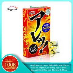 Bao Cao Su Sagami Dotty G Mint Are Are Gân Gai nhỏ