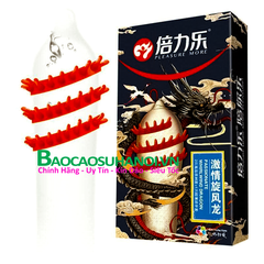 Bao Cao Su Rồng Đen Gân Gai Khủng Hộp 2 Chiếc